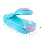 Mini device for sealing plastic bags, blue color